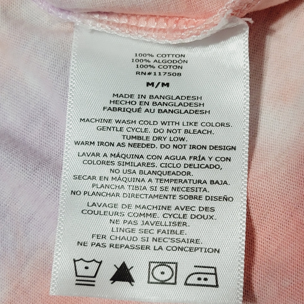 Hurley tie-dye long-sleeve tie-dye shirt, new with tag; size medium - Picture 5 of 6